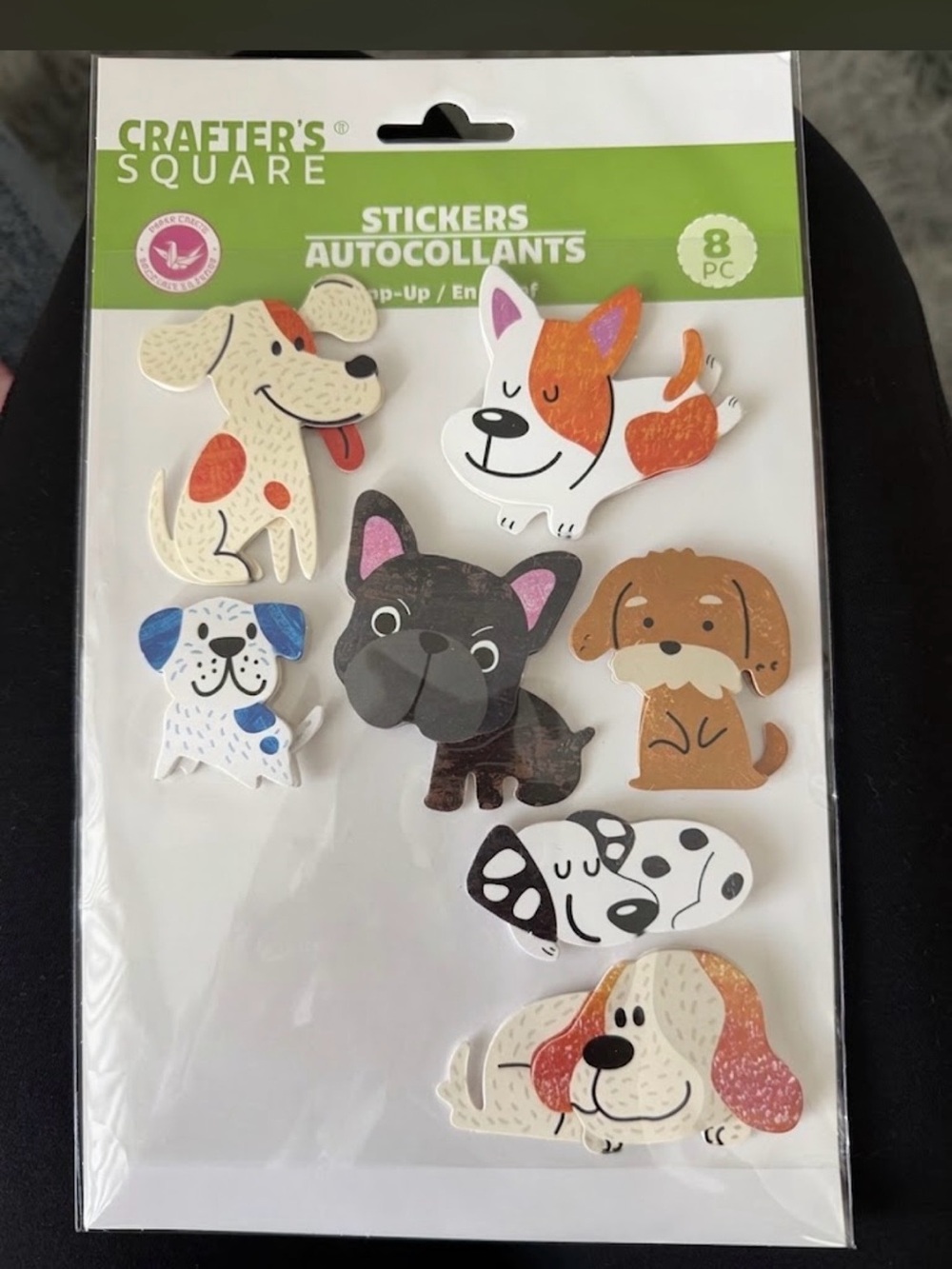 Crafter's Square Dog Pop-Up Stickers NWT - 7 Count (1 Missing)